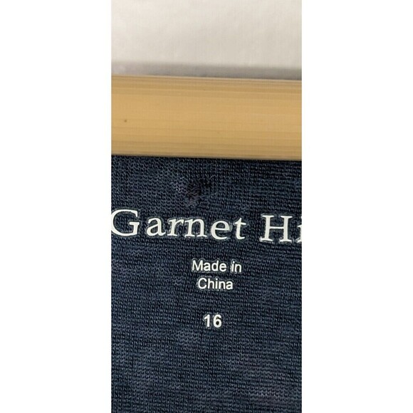 Garnet Hill Size 16 Garden party Dress Knit Pink Purple Cap Sleeve Chic N56 - Picture 8 of 8